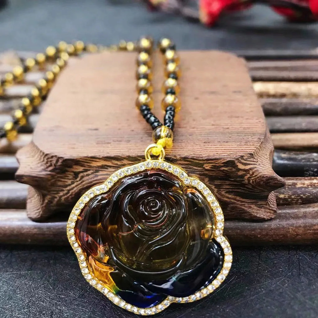 Green Jade Buddha Pendant Necklace – Maitreya Amulet Pendant Necklace Qme