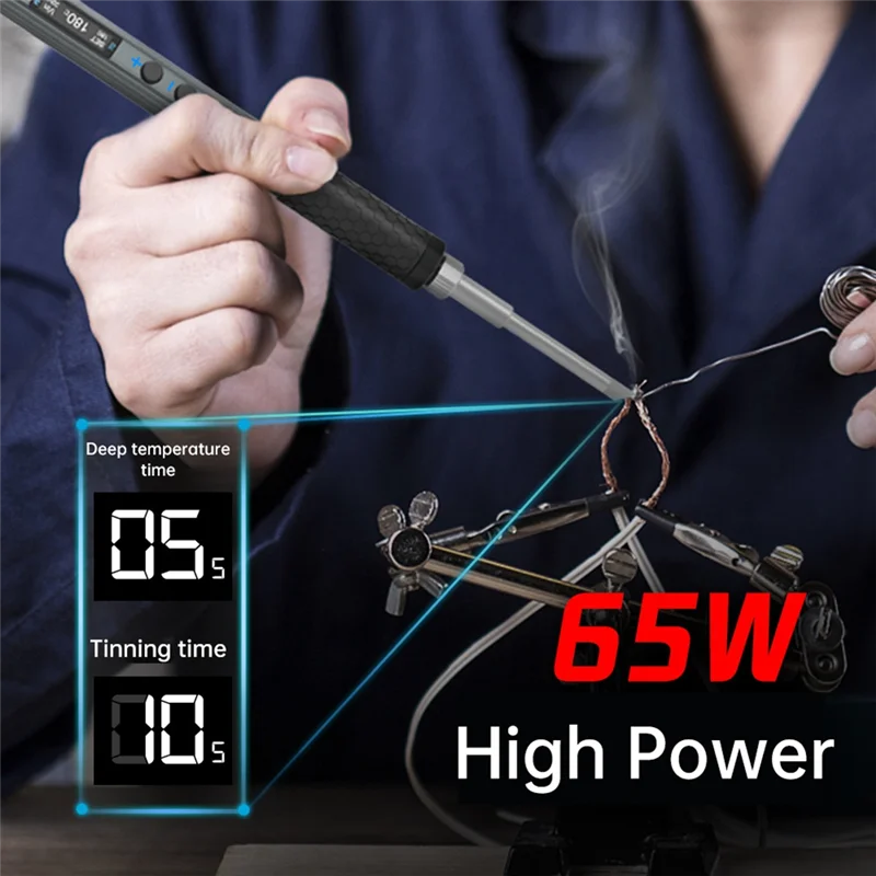 Portable 65W Electric Soldering Iron – Voltage Adjustable Pen Electric Soldering Iron Qme