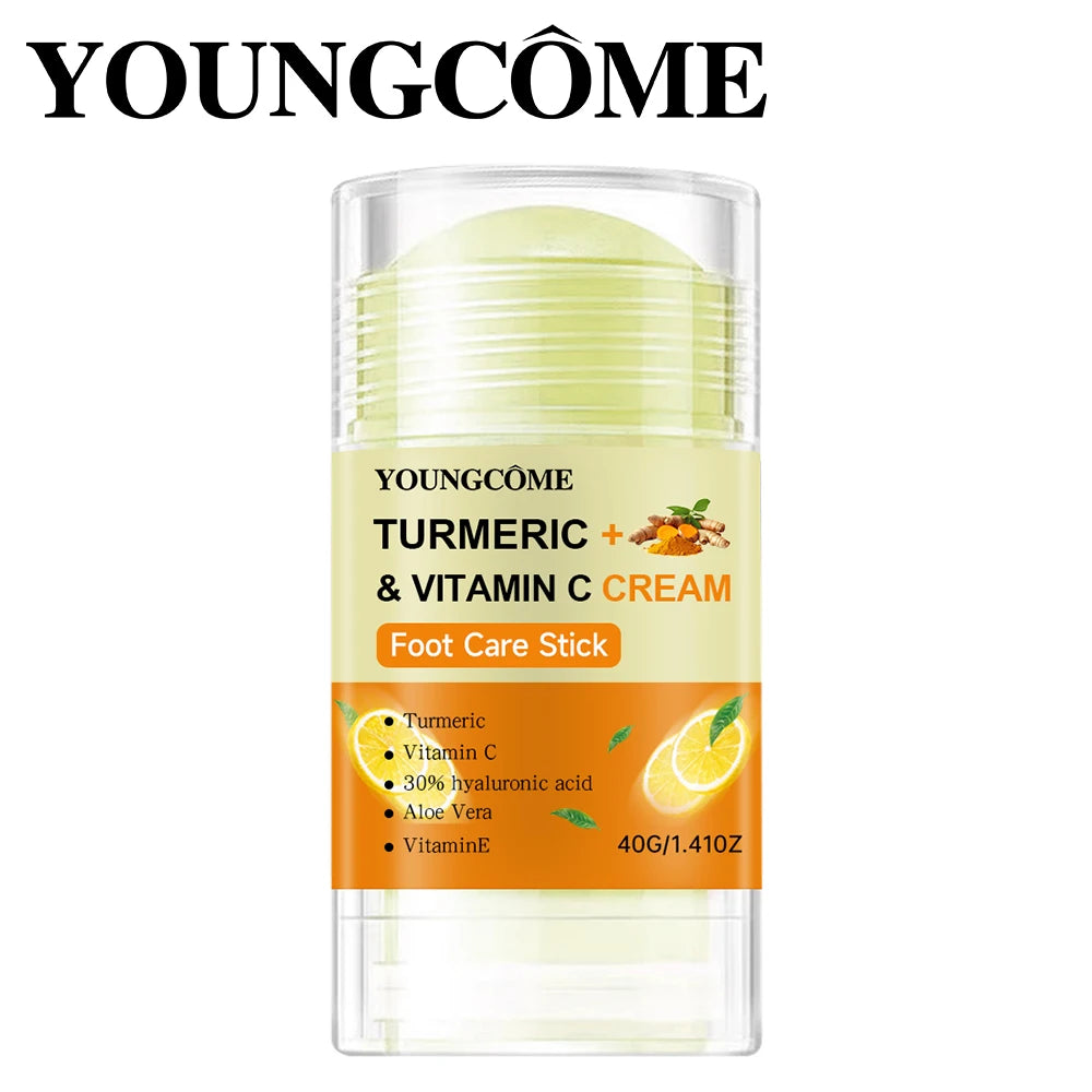 Turmeric & Vitamin C Foot Cream Stick – Moisturizing Foot Care Foot Cream Stick Qst