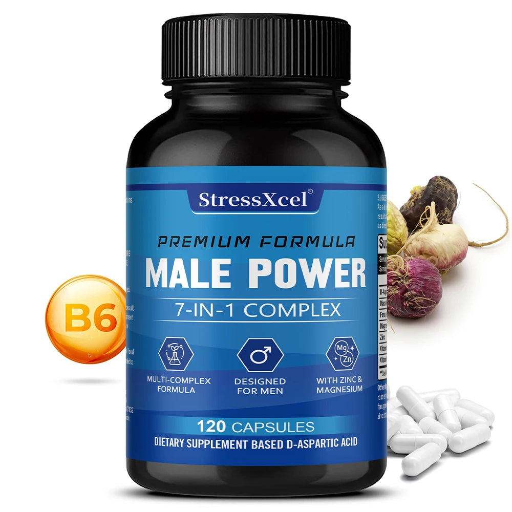 Maca Root Capsules – Vitamin B6, D3, Zinc & Magnesium Blend Herbal Supplement Qst