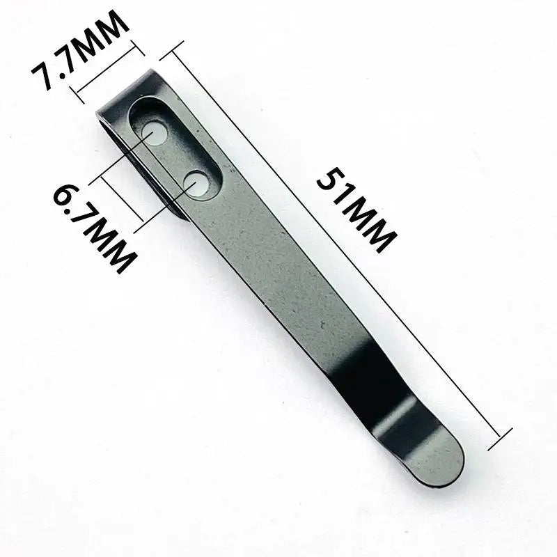 420 Stainless Steel Pocket Knife Back Clip – DIY Folding Knife Knife Making Clip Qst