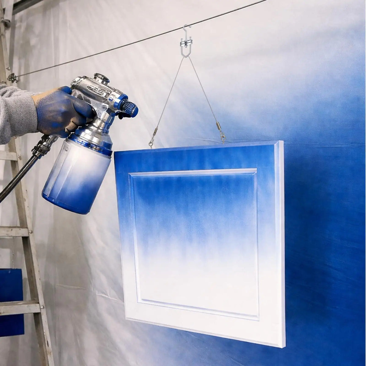 360° Rotating Door Painting Hanger & Varnishing System | Qme Painting Hanger System Qme China Mainland