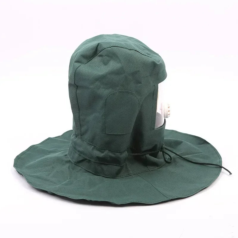 Canvas Sandblasting Hood – Industrial Wind & Blast Protection Sandblasting Hood Qme