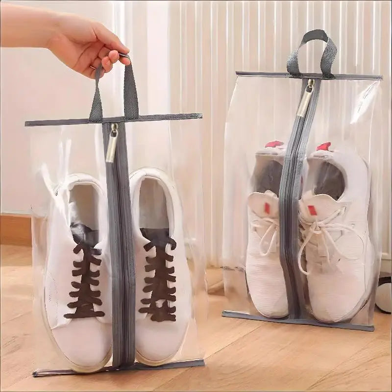 Transparent Waterproof Shoe Bags – 1 & 10 Pack Storage Shoe Storage Bags Qst