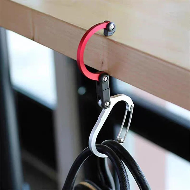 Hybrid Gear Clip Carabiner Rotating Hook – Non-Locking Clip Carabiner Gear Clip Qme