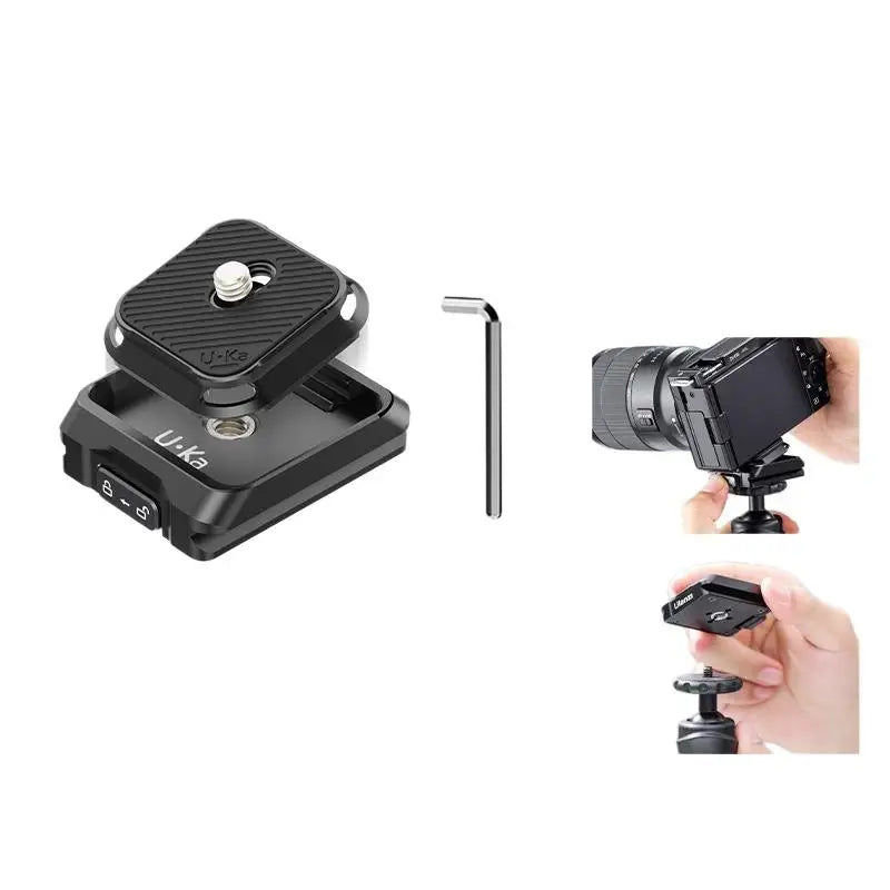 Universal Camera Quick Release Plate – Anti-Scratch Non-Slip Camera Quick Release Plate Qme