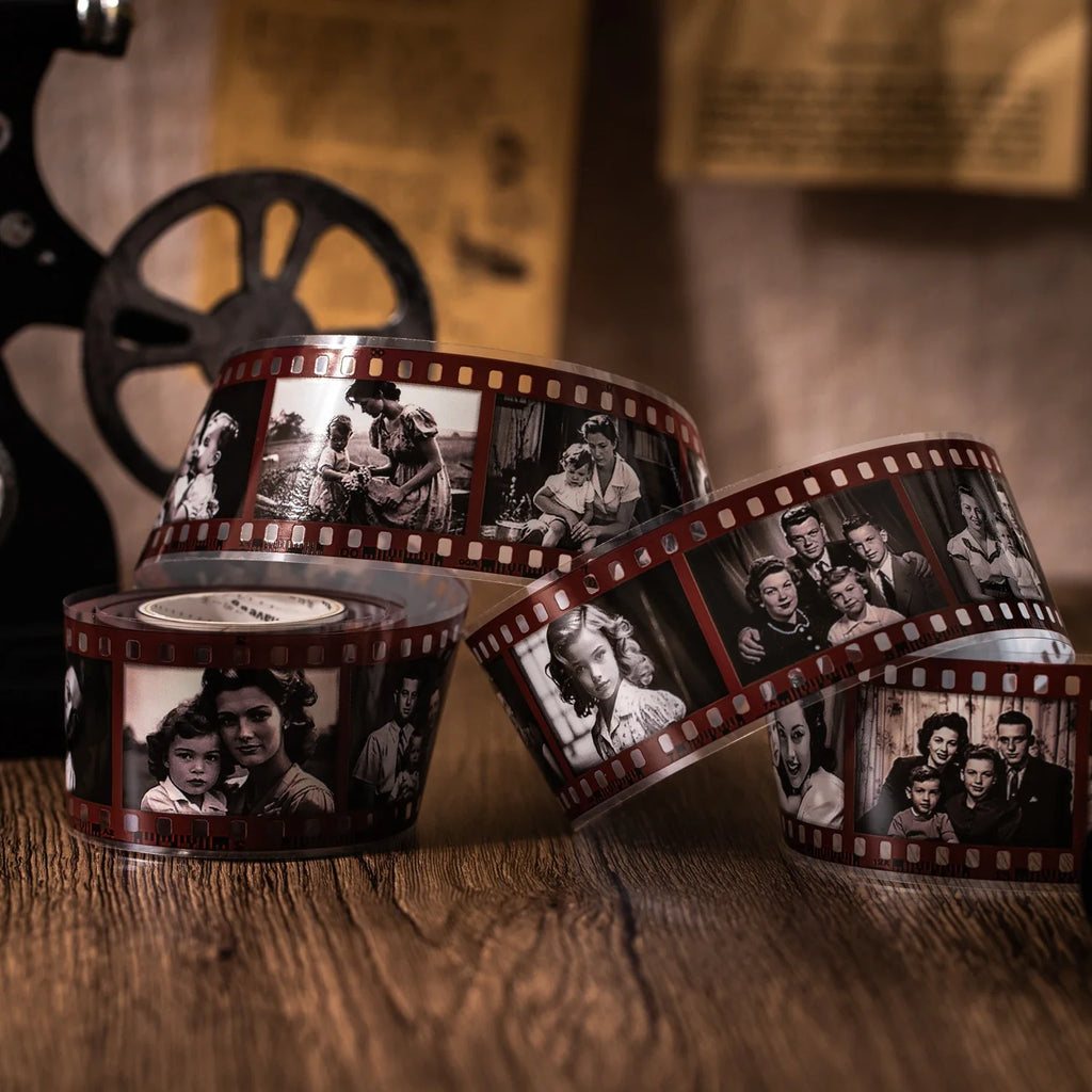 Retro Memory Film PET Tape | Scrapbooking & Journaling Decorative Craft Tape Qme