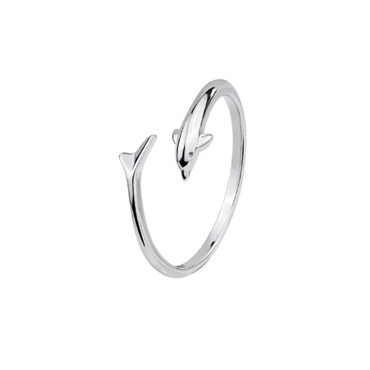 Dolphin Charm Adjustable Ring – Trendy Women's Jewelry 2025 Charm Ring Qme