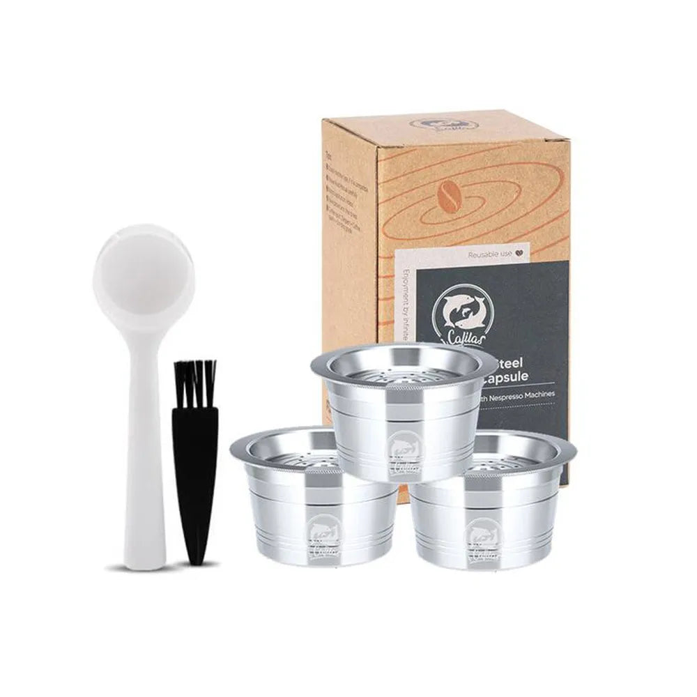 Reusable Stainless Steel Coffee Capsules – Tchibo Cafissimo Reusable Coffee Capsule Qst 3 capsule