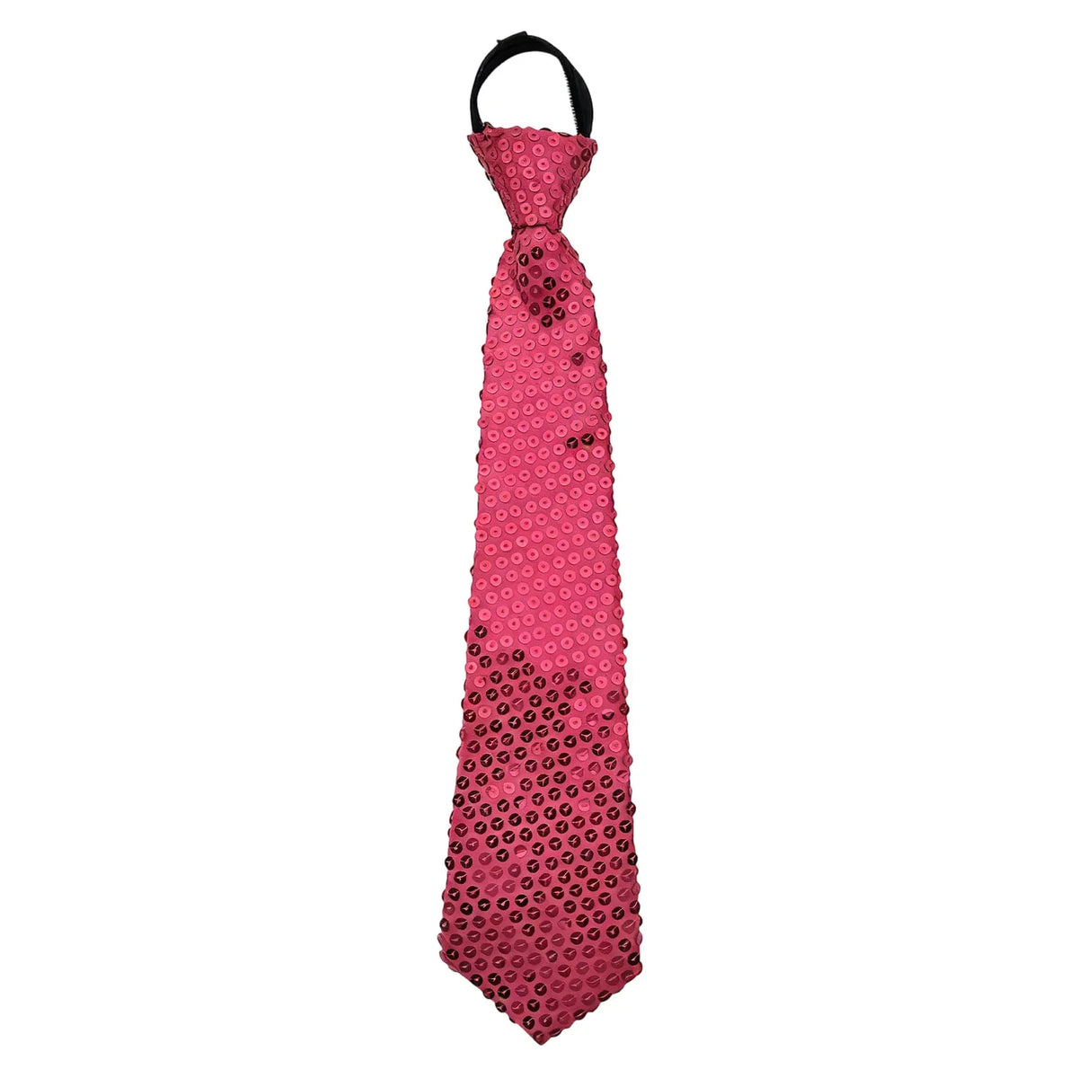 Shiny Sequin Necktie – Glitter Stage & Prom Tie Men Women Sequin Necktie Qme Hot Pink