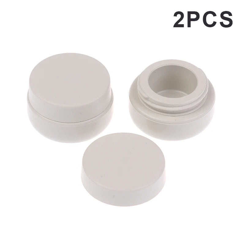 Nail Gel Jars UV Light-Blocking Storage Organizer – 2pk Nail Gel Storage Jar Qst 2Pcs Gray