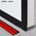 T-Shape Door Draft Stopper Self-Adhesive Seal Strip | TPE Door Weather Stripping Qme black 1M