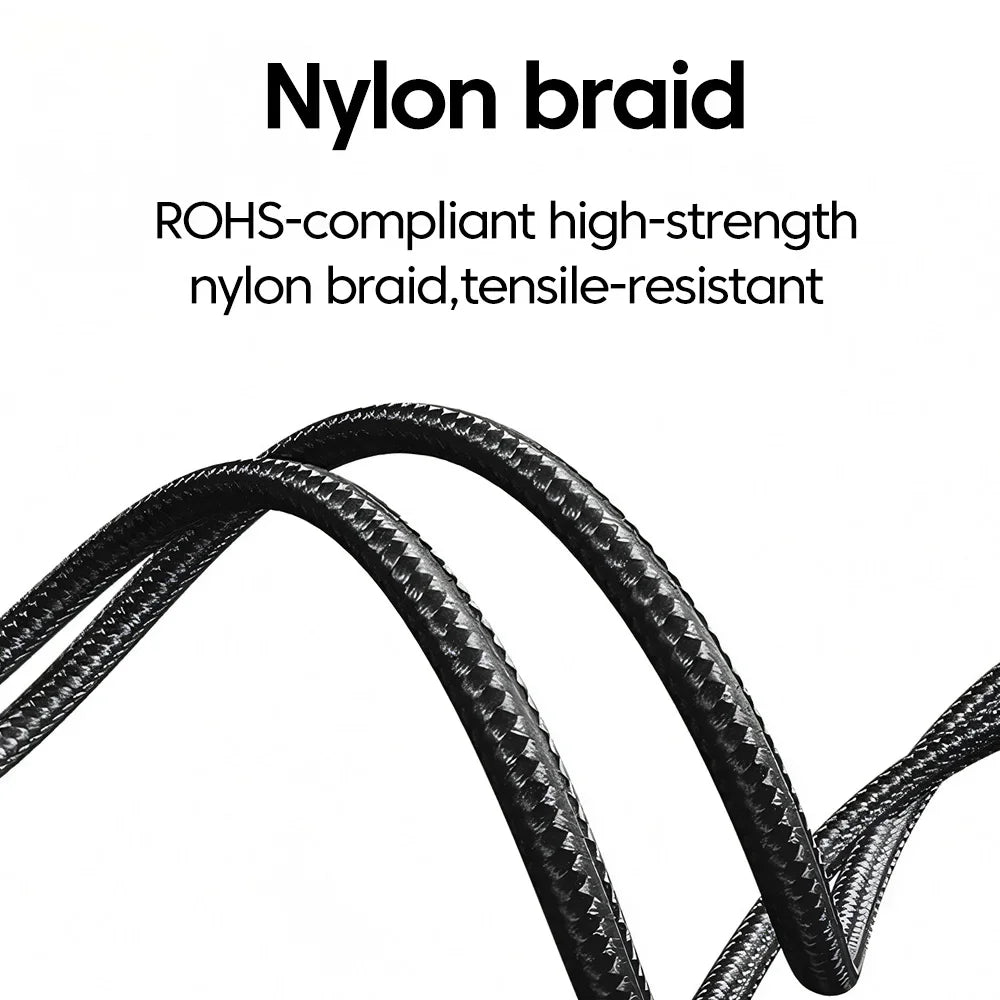 240W USB-C Braided Fast Charging Cable with Digital Display | Qme USB-C Charging Cable Qme