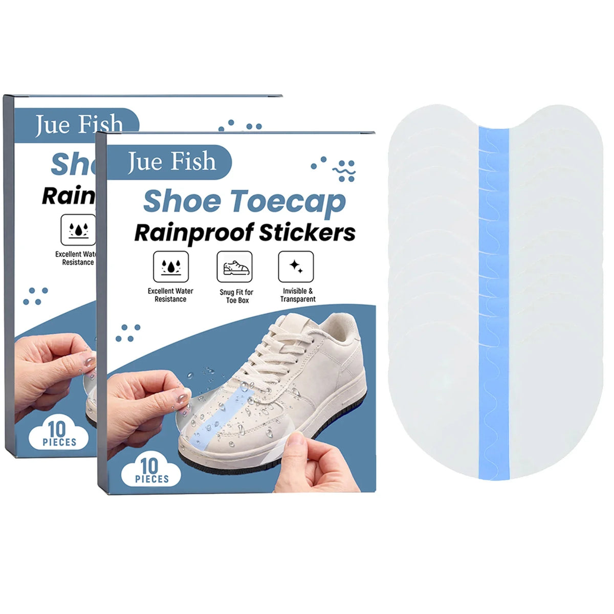 Waterproof Shoe Toe Cap Protector Sticker | Anti-Scratch Guard Shoe Toe Protector Qme 20PCS Boxed