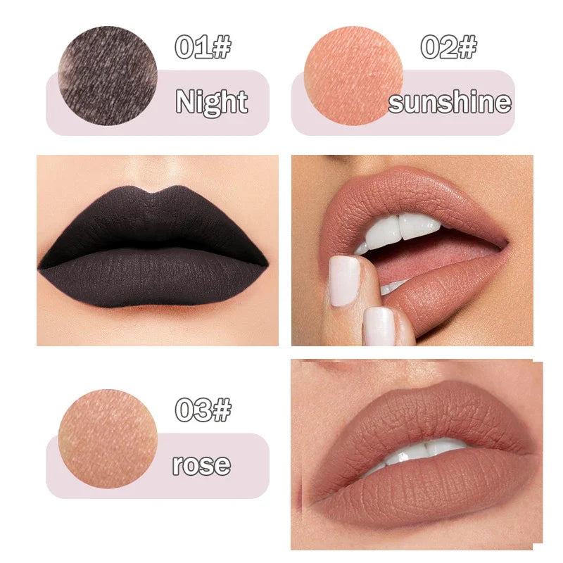 Matte Lipstick Vibrant Colors – Waterproof & Non-Transfer Matte Lipstick Qme