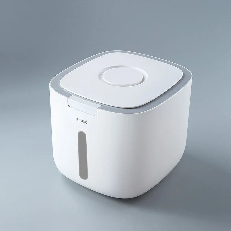 Nano Bucket Rice Storage Container Flip Lid Food Bin Rice Storage Container Qme 01 10KG