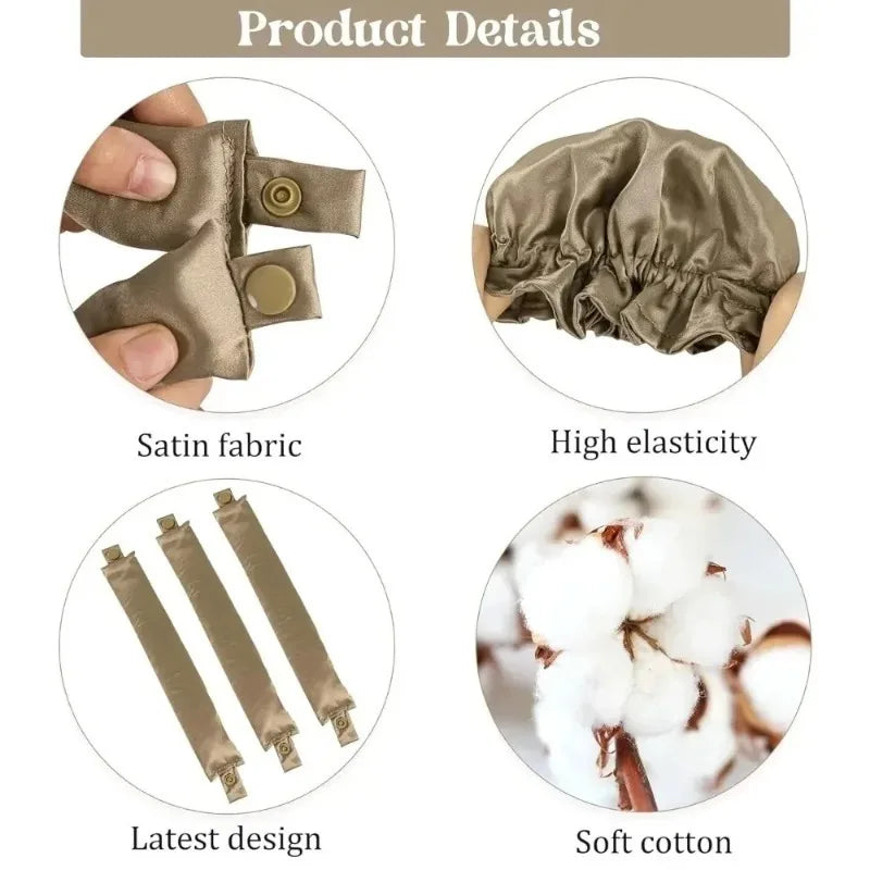 Satin Heatless Curling Rods – Overnight Soft Foam Hair Curlers Heatless Hair Curlers Qme