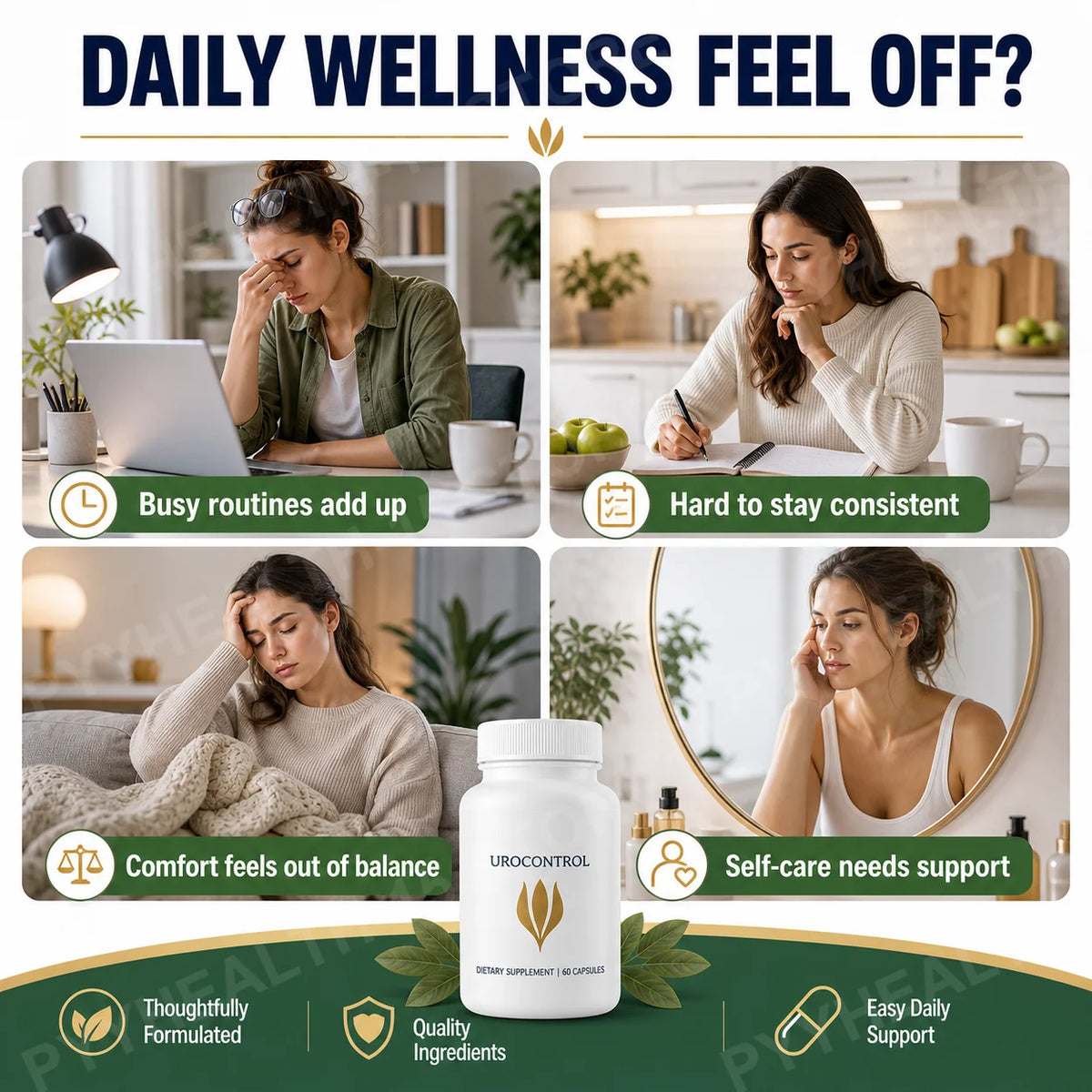 Bladder Wellness Capsules – Cranberry Pumpkin Seed Magnesium 60ct Wellness Supplement Qst