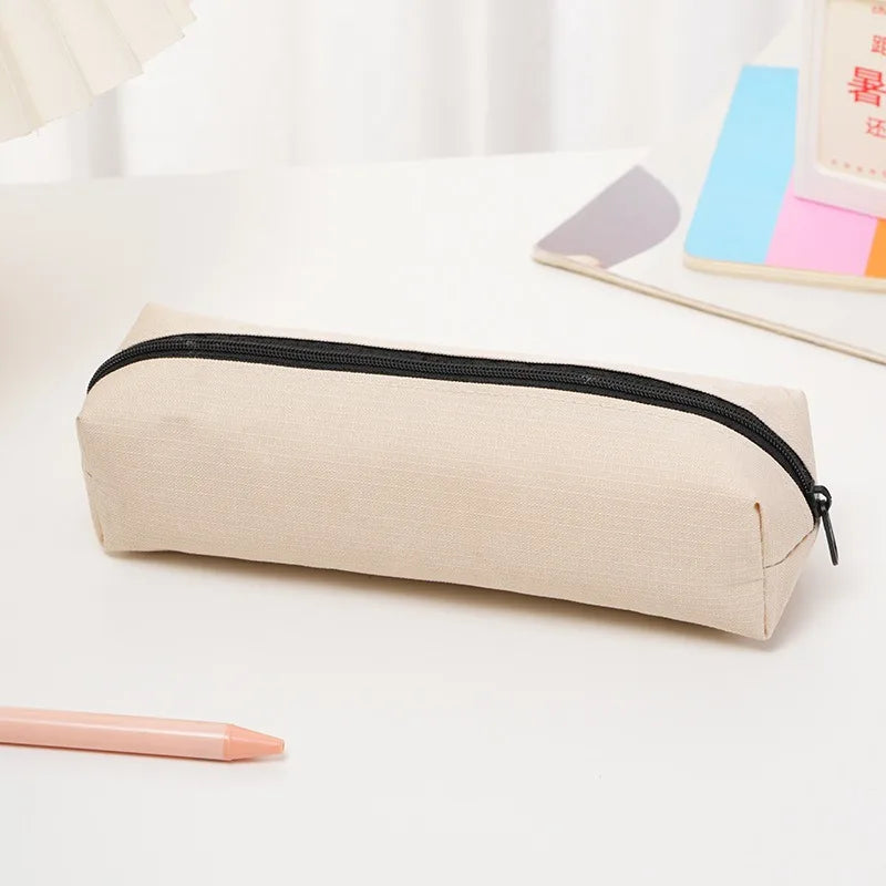 Mini Zipper Pencil Case | Small Fabric Pen Bag for School Zipper Pencil Case Qme