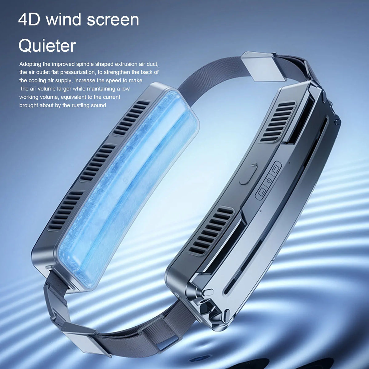 Wearable Waist Belt Fan – 3-Speed Hands-Free Cooling, 5000mAh Wearable Belt Fan Qst