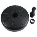 Fillable Patio Umbrella Base Stand – Round Plastic, Water or Sand Umbrella Base Stand Qme black