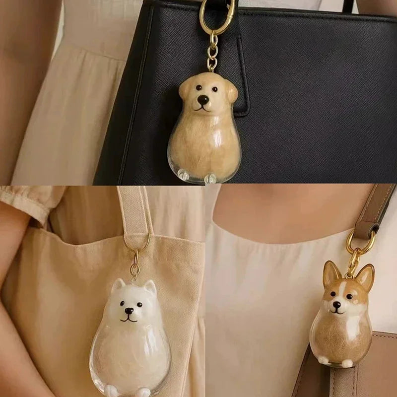 Clear Dog Fur Keepsake Container DIY Pendant | Pet Lovers Gift Pet Fur Keepsake Pendant Qme