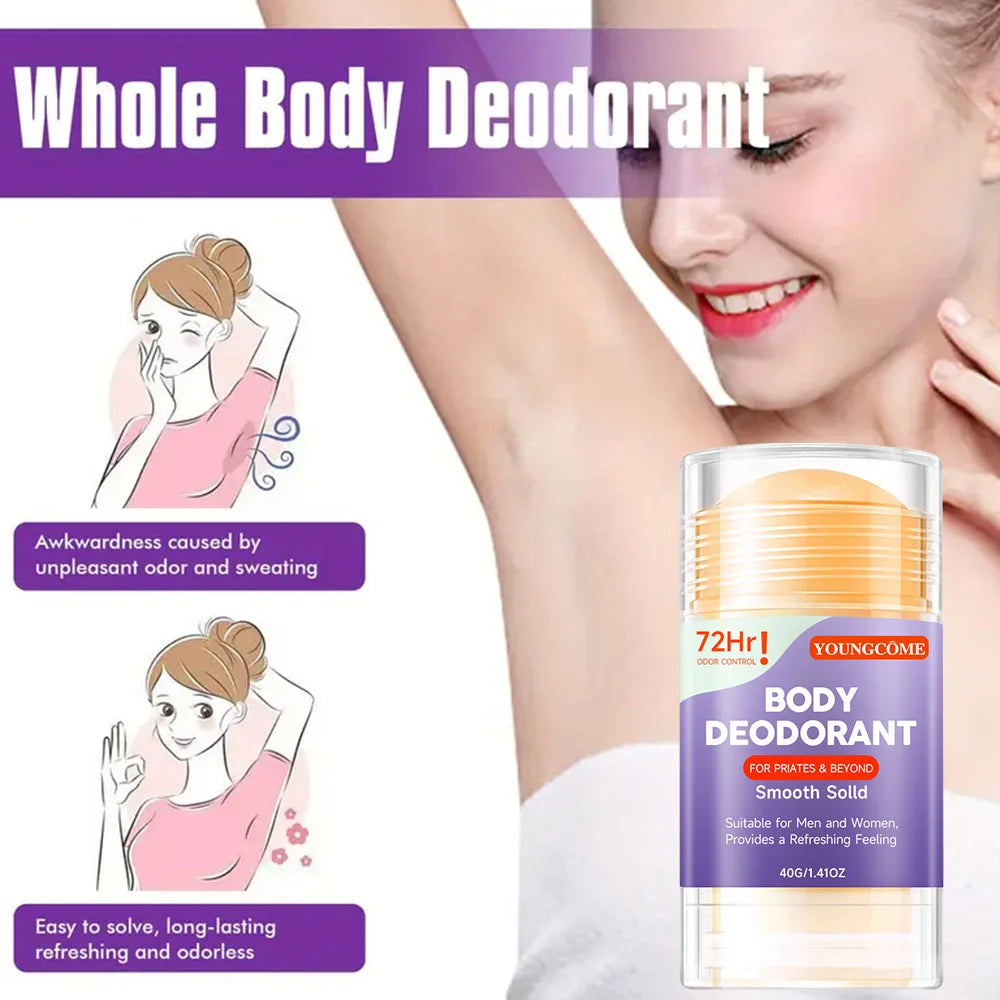 YOUNGCOME Solid Deodorant Stick – Odor Control for Women Deodorant Stick Qst
