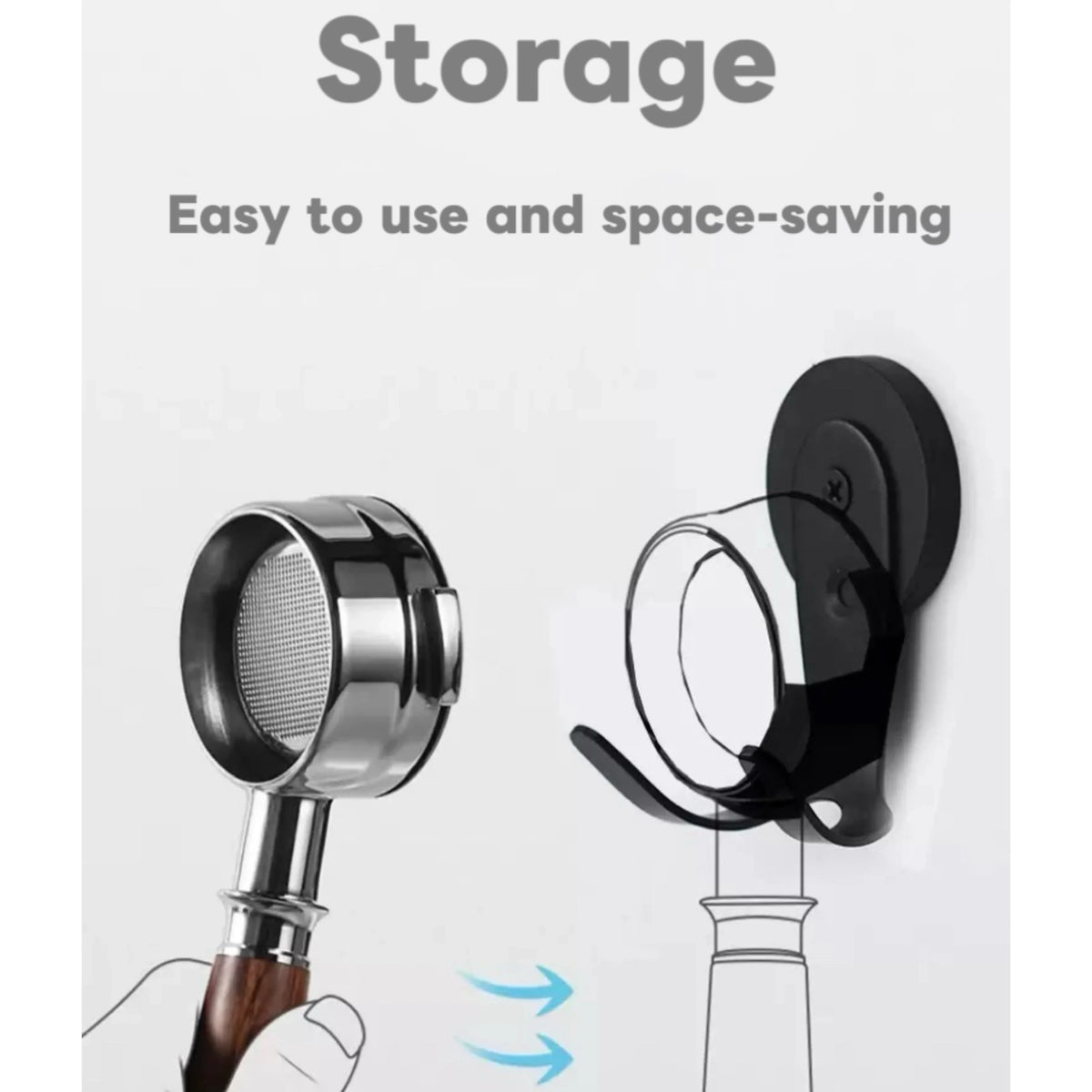 Magnetic Hooks for Breville & Ninja ES601 Coffee Handle Storage Coffee Machine Organizer Qme