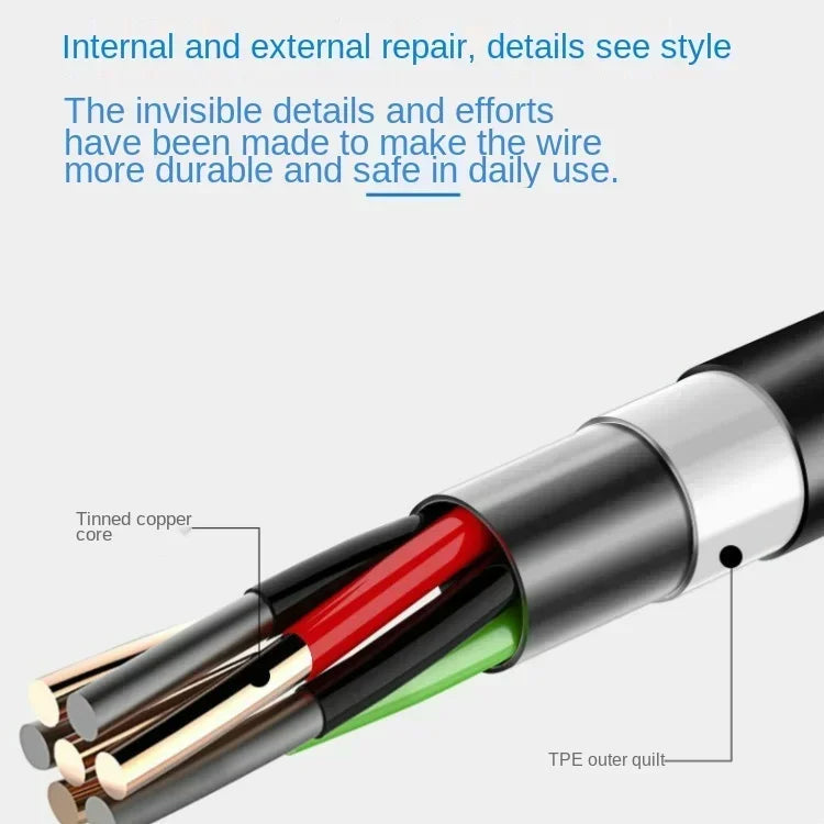 USB-C to Micro USB Fast Charging Cable for Android & Samsung USB Charging Cable Qme