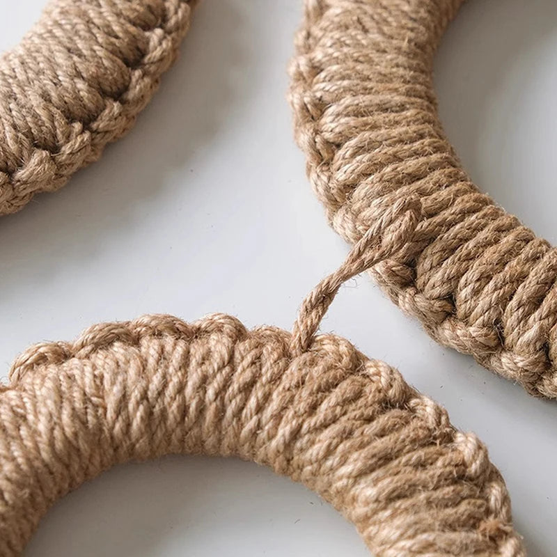 Hemp Rope Braided Pot Holder Trivet & Placemat – 3 Sizes Braided Pot Holder Trivet Qst