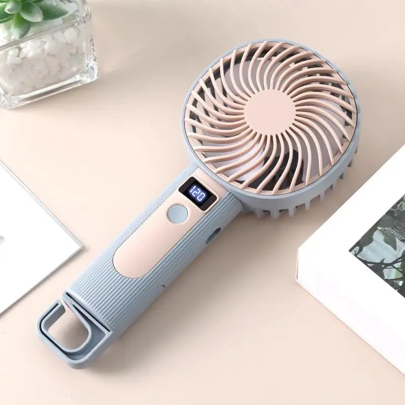 Portable Handheld Water Mist Fan – USB Rechargeable Mini Fan Handheld Mist Fan Qme A10