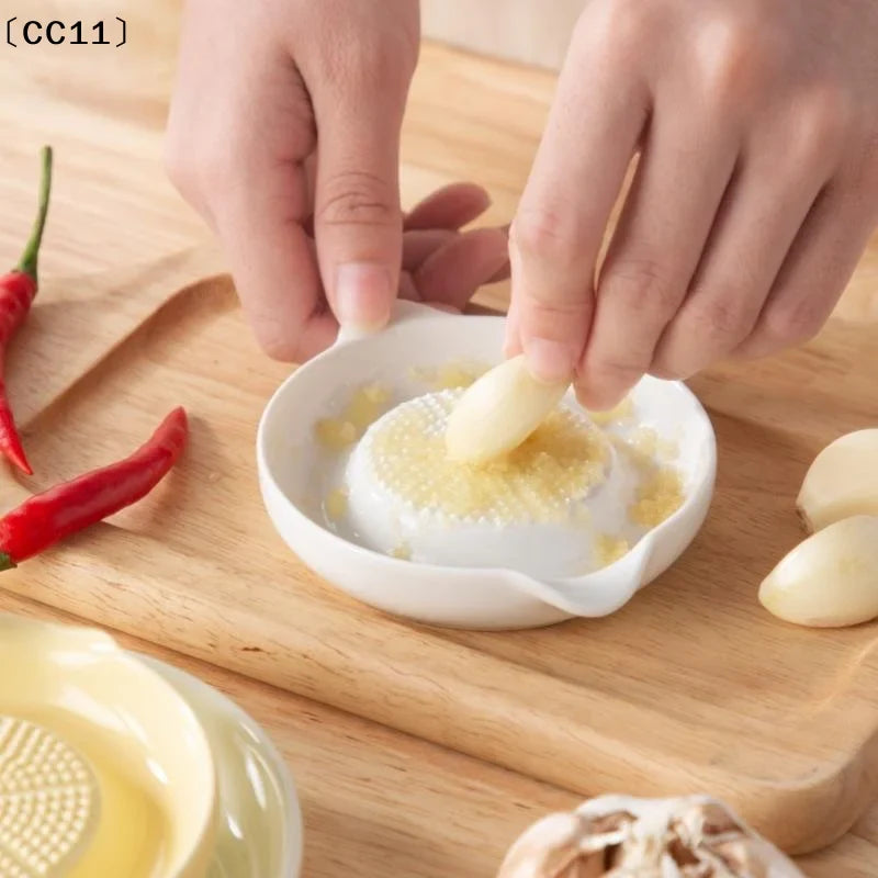 Ceramic Garlic Ginger Grater Plate | Porcelain Grinder with Spout Ceramic Grater Plate Qme