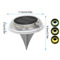 Solar Ground Lights Waterproof Transparent Pathway & Patio Decor Solar Pathway Lights Qme as shown China Mainland