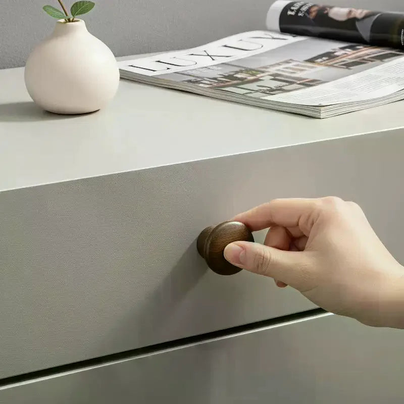 Natural Wood Cabinet Handles – Beech & Black Walnut Drawer Pulls Cabinet Door Handles Qme
