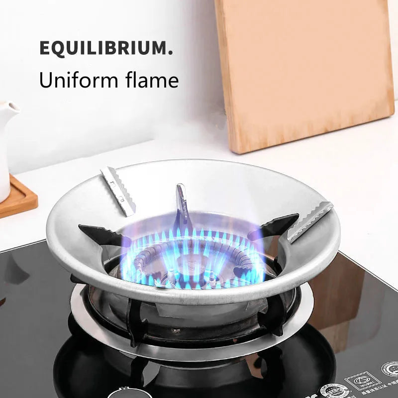 Fireproof Gas Stove Windshield Ring | Anti-Skid Energy Saver Stove Windshield Ring Qme