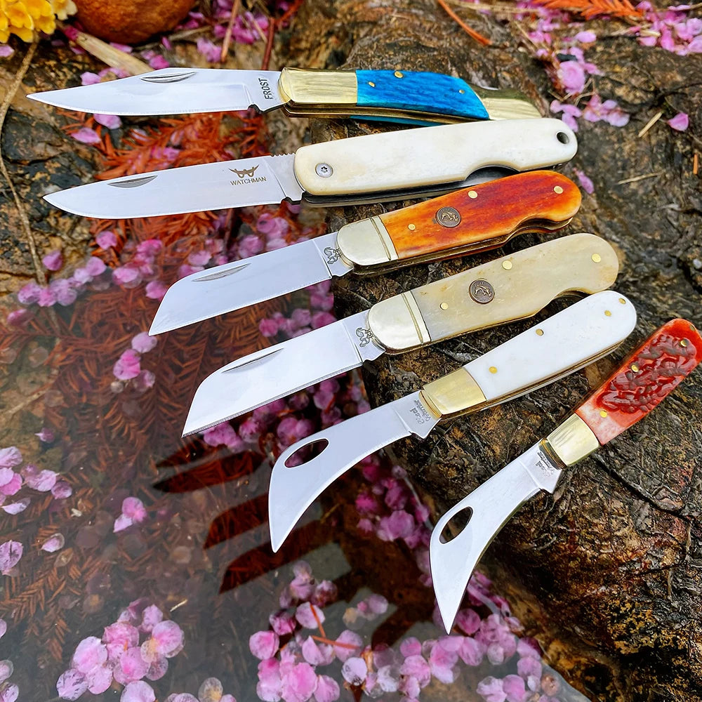 Z.QIAN W135HS Bone Handle Multi-Blade Slip Joint Pocket Knife Folding Pocket Knife Qst