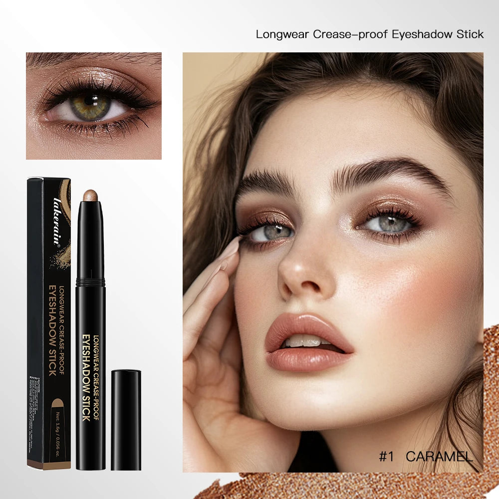 10-Color Longwear Eyeshadow Pencil – Shimmer, Matte & Glitter Eyeshadow Pencil Qst