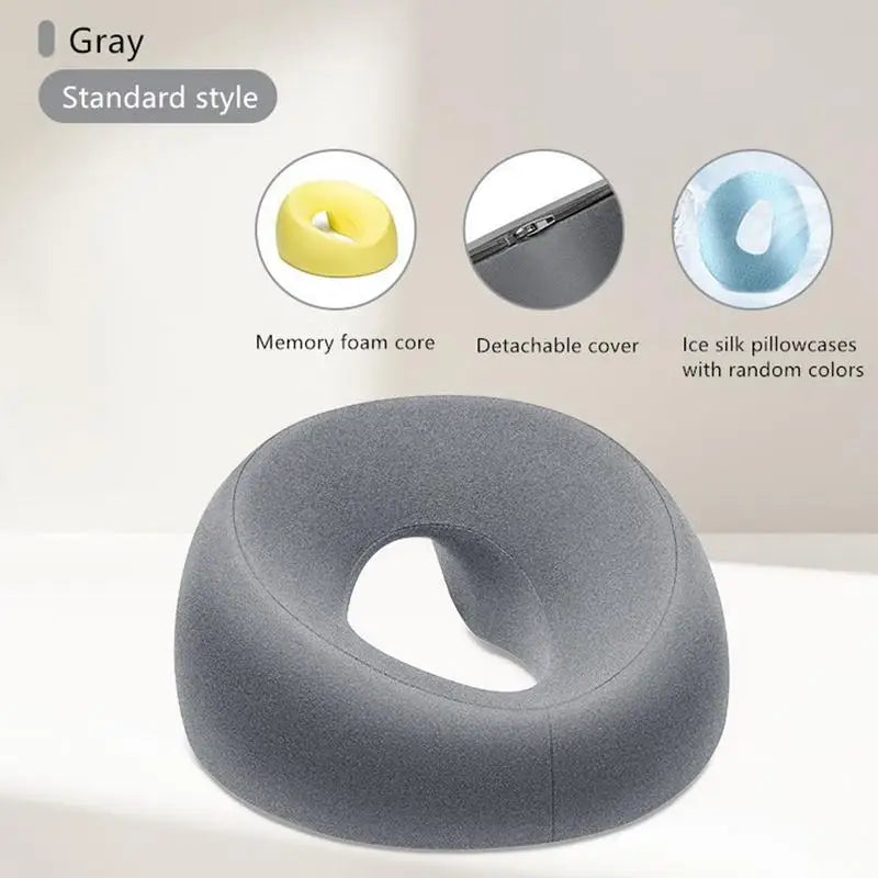 U-Shaped Face Down Massage Cradle Pillow | Memory Foam Massage Cradle Pillow Qme