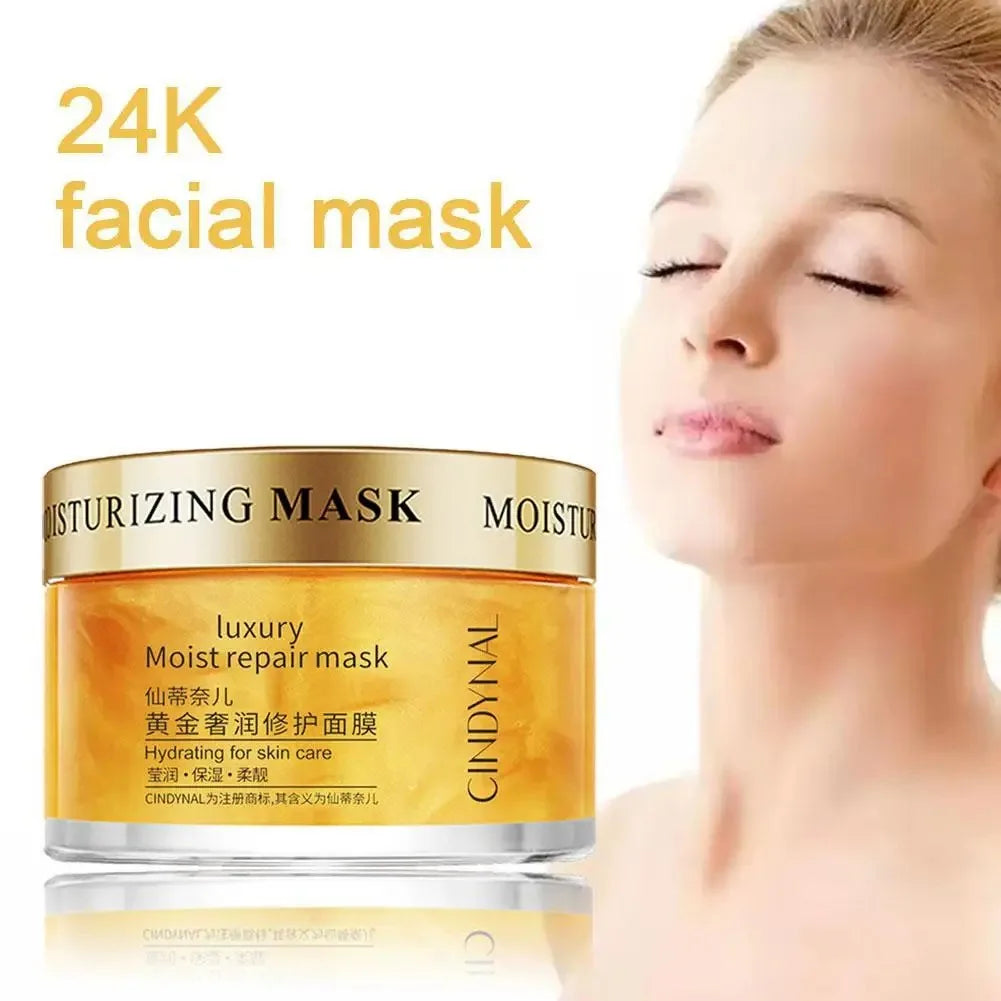 24K Gold Collagen Sleeping Face Cream – Hydrating Night Mask Sleeping Face Mask Qst