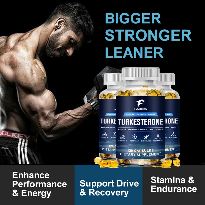 Fulimiks Turkesterone 500mg – Energy & Muscle Support, 120 Caps Dietary Supplement Qst