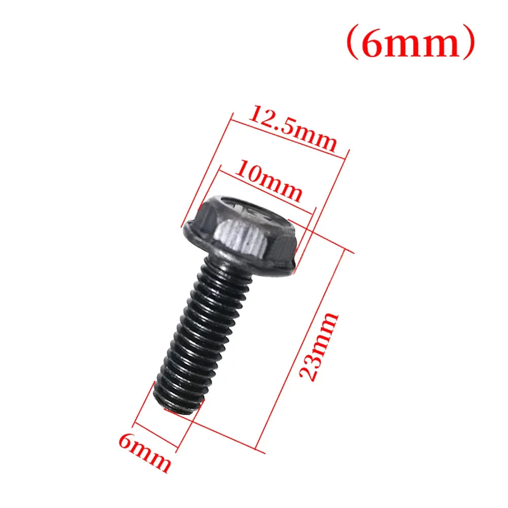 M6 M7 M8 Left-Hand Thread Hex Flange Saw Blade Screws 10-Pack Hex Flange Screws Qme