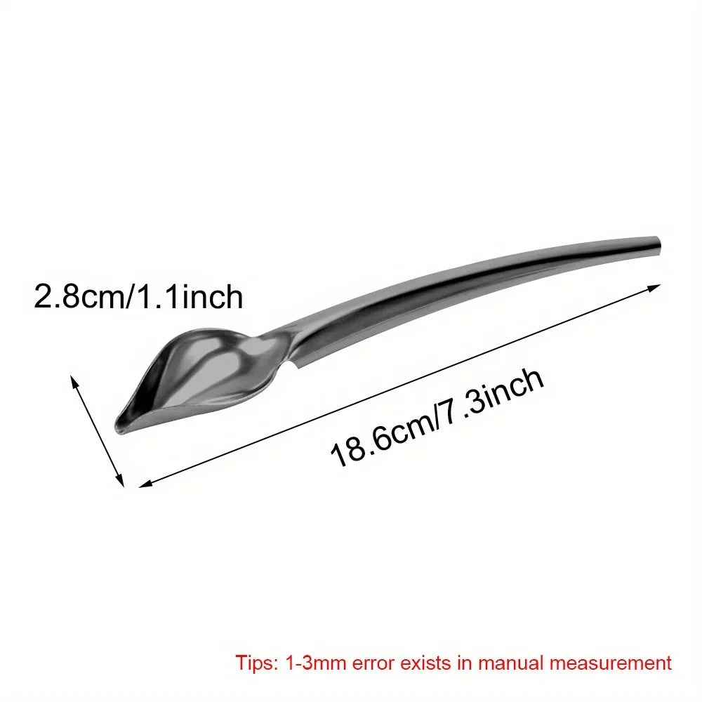 Stainless Steel Chocolate Decorating Spoon | DIY Baking Tool Chocolate Decorating Spoon Qme Small 18.6 2.8cm
