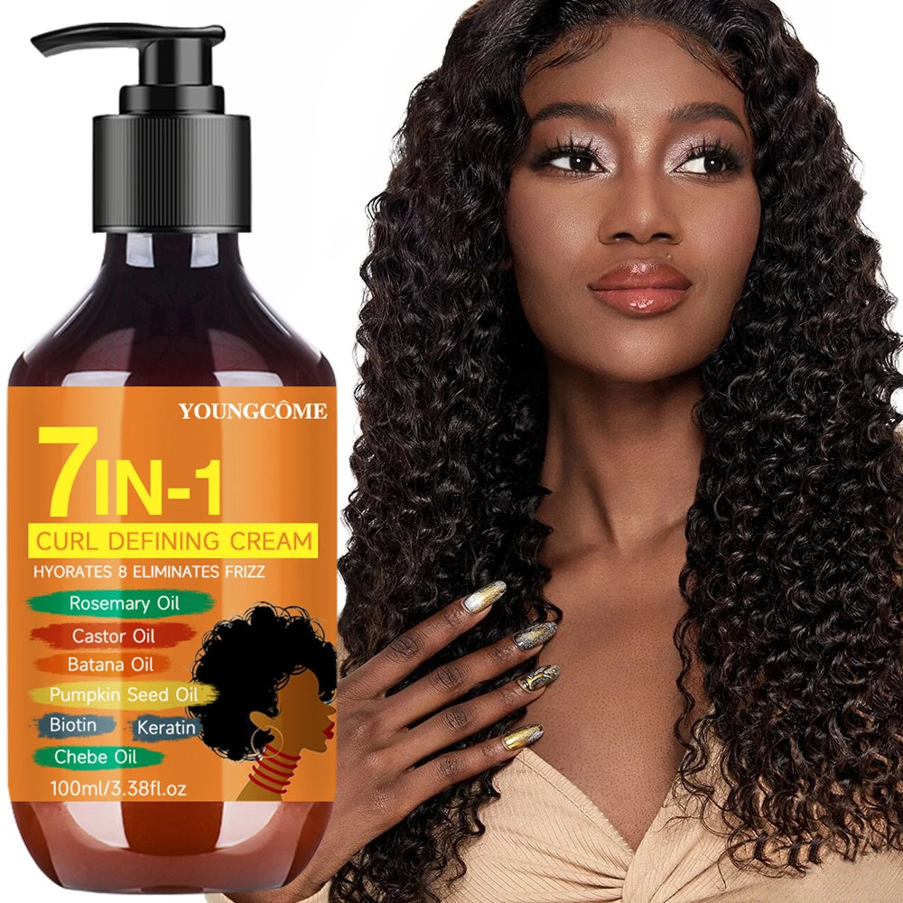7-in-1 Curling Cream – Moisturizing Curl Styling Cream 100ml Curl Styling Cream Qst