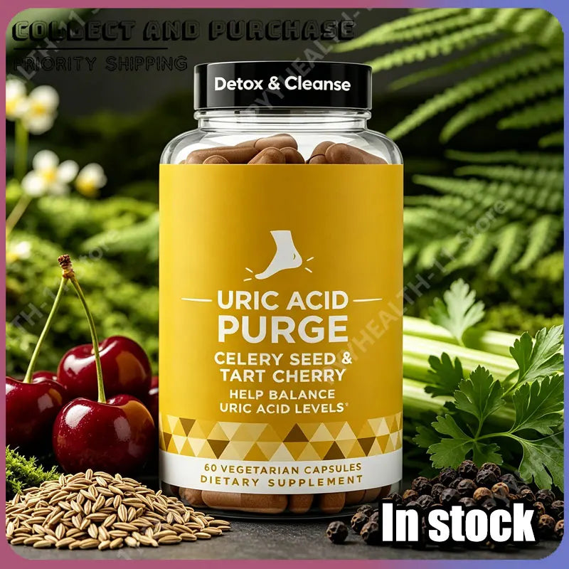 Plant-Based Antioxidant Capsules – Tart Cherry & Celery Seed 60ct Antioxidant Supplement Qst