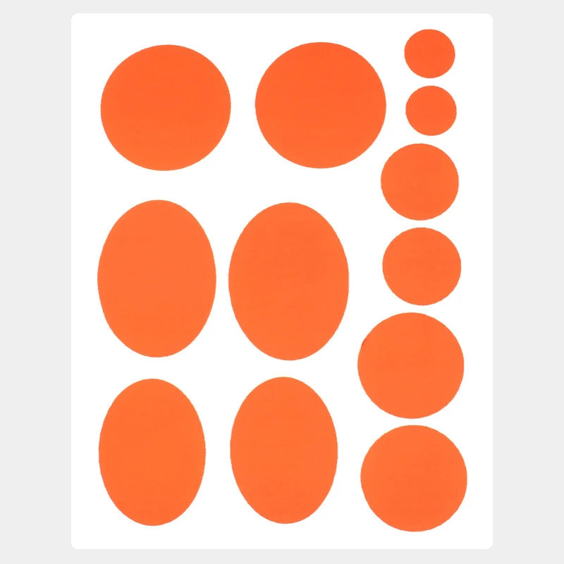 Self-Adhesive Nylon Fabric Repair Patches – Assorted Shapes Fabric Repair Patches Qst orange2