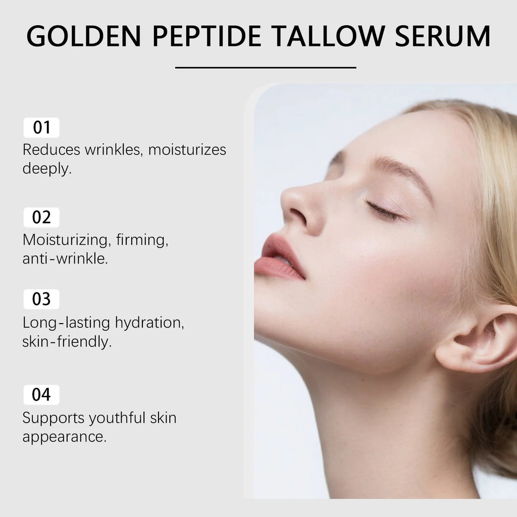 WOODSLEEP Golden Peptide Beef Tallow Face Serum 100ml Face Serum Qst