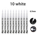 6-Pack Acrylic Paint Pens – Waterproof Permanent Markers for Rock Acrylic Paint Pens Qme 10 White