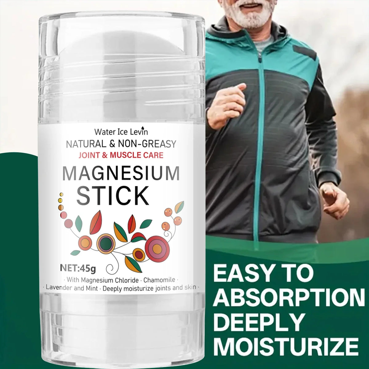 Magnesium Stick Chamomile & Lavender | Natural Body Care Magnesium Body Stick Qme