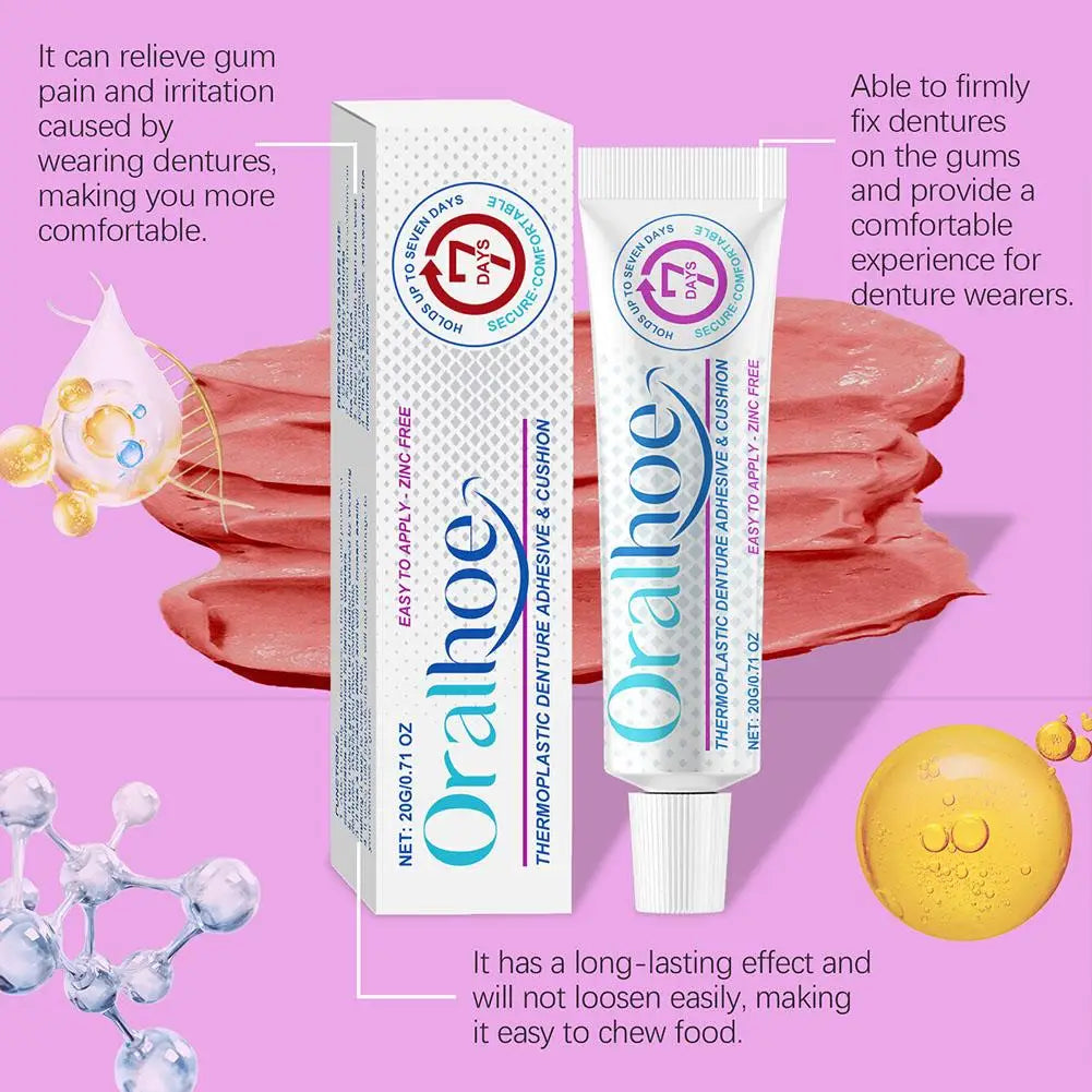 Thermoplastic Denture Fastening Adhesive – Secure Hold Denture Adhesive Qme