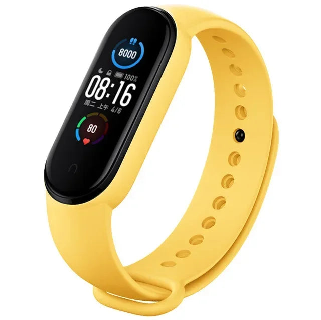 Silicone Strap for Xiaomi Mi Band 3 4 5 6 7 | 43 Colors